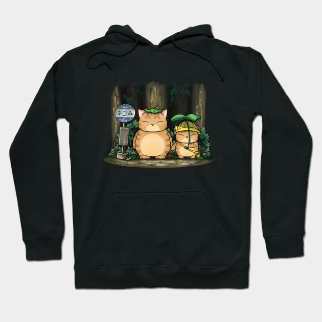 My Neighbor Fat Cat Hoodie by Takeda_Art